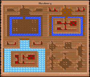 Thumbnail for a map of Newcastle (In-Game Map) for the PC game Might And Magic: Clouds Of Xeen.