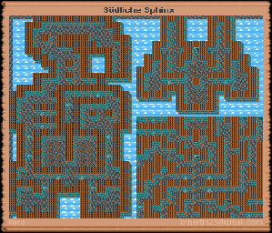 Thumbnail for a map of Southern Sphinx (In-Game Map) for the PC game Might And Magic: Clouds Of Xeen.