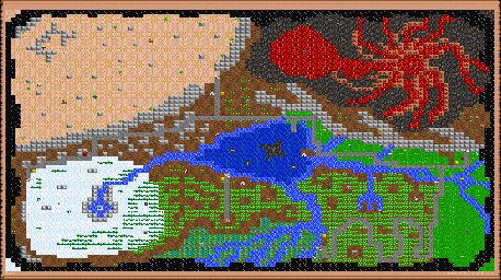 Thumbnail for a map of World (In-Game Map) for the PC game Might And Magic: Clouds Of Xeen.