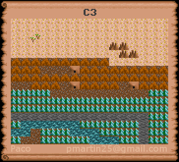 Thumbnail for a map of C3 (In-Game Map) for the PC game Might And Magic: Darkside Of Xeen.