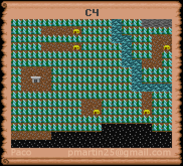 Thumbnail for a map of C4 (In-Game Map) for the PC game Might And Magic: Darkside Of Xeen.