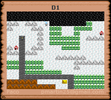 Thumbnail for a map of D1 (In-Game Map) for the PC game Might And Magic: Darkside Of Xeen.