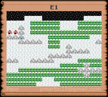 Thumbnail for a map of E1 (In-Game Map) for the PC game Might And Magic: Darkside Of Xeen.