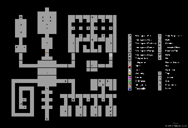 Thumbnail for a map of Great Pyramid - Level 1 (Guide) for the PC game Might And Magic: Darkside Of Xeen.