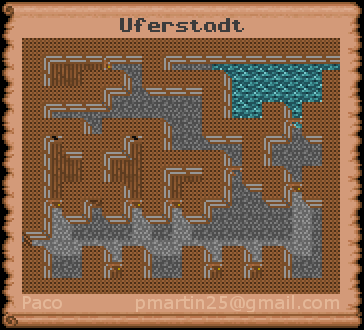 Thumbnail for a map of Lakeside (In-Game Map) for the PC game Might And Magic: Darkside Of Xeen.