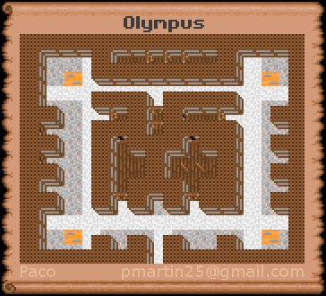 Thumbnail for a map of Olympus (In-Game Map) for the PC game Might And Magic: Darkside Of Xeen.