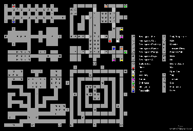 Thumbnail for a map of Temple Of The Bark - Levels 1-4 (Guide) for the PC game Might And Magic: Darkside Of Xeen.