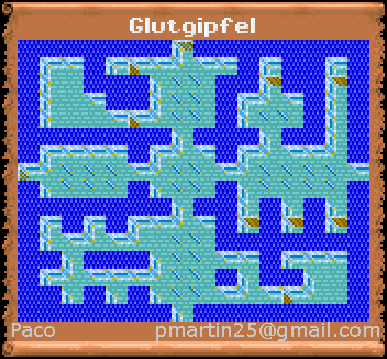 Thumbnail for a map of Blistering Heights (In-Game Map) for the PC game Might And Magic III: Isles Of Terra.