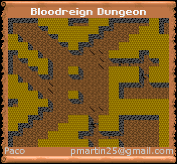 Thumbnail for a map of BloodReign Dungeon (In-Game Map) for the PC game Might And Magic III: Isles Of Terra.