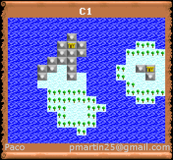 Thumbnail for a map of C1 (In-Game Map) for the PC game Might And Magic III: Isles Of Terra.