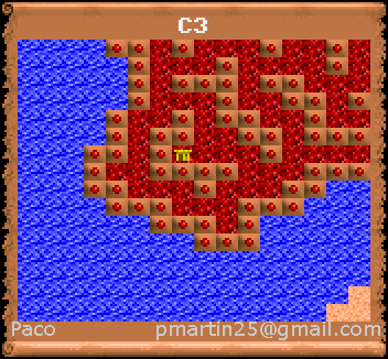 Thumbnail for a map of C3 (In-Game Map) for the PC game Might And Magic III: Isles Of Terra.