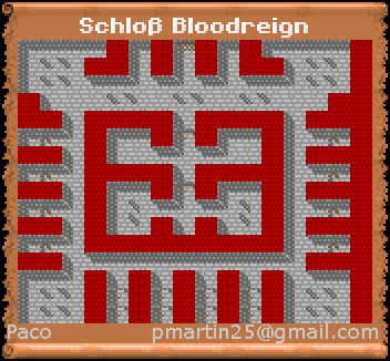 Thumbnail for a map of Castle BloodReign (In-Game Map) for the PC game Might And Magic III: Isles Of Terra.
