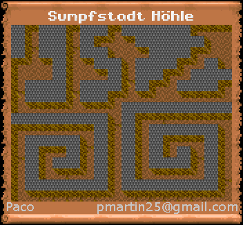 Thumbnail for a map of Swamp Town Cavern (In-Game Map) for the PC game Might And Magic III: Isles Of Terra.