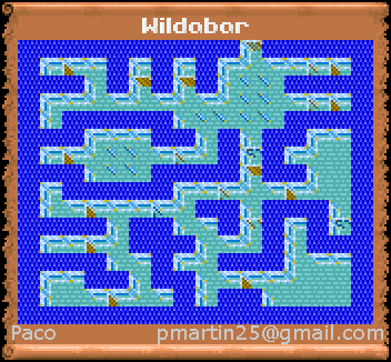 Thumbnail for a map of Wildabar (In-Game Map) for the PC game Might And Magic III: Isles Of Terra.