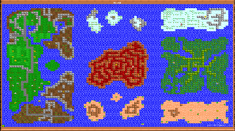 Thumbnail for a map of World (In-Game Map) for the PC game Might And Magic III: Isles Of Terra.