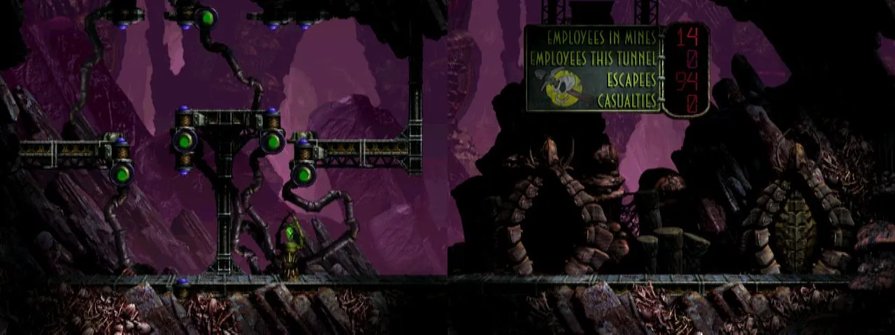 Thumbnail for a map of Mudanchee Vaults Exit - SVP11C 01-02 for the PC game Oddworld: Abe's Exoddus.