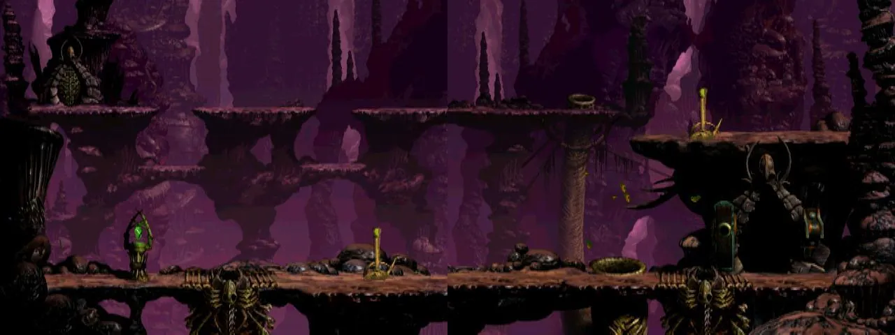 Thumbnail for a map of Mudanchee Vaults Trial 4 - SVP04C 01-02 for the PC game Oddworld: Abe's Exoddus.