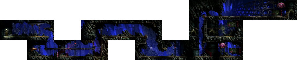 Thumbnail for a map of Necrum Mines Tunnel 6 - MIP05C 01-17; 27 for the PC game Oddworld: Abe's Exoddus.