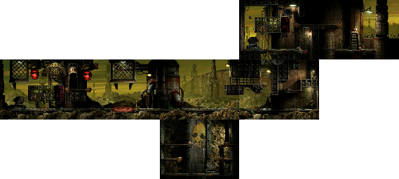 Thumbnail for a map of Slig Barracks Block 4 Exit - BAP14C 01-06; 11 for the PC game Oddworld: Abe's Exoddus.