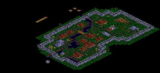 Thumbnail for a map of 39: West Tenebrae for the PC game Pagan: Ultima VIII.