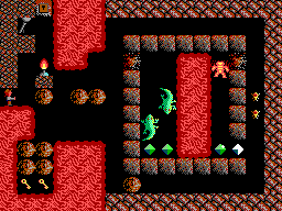 Thumbnail for a map of Part II: The Silver Dagger Level 08 for the PC game Paganitzu.