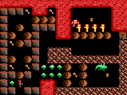 Thumbnail for a map of Part II: The Silver Dagger Level 13 for the PC game Paganitzu.
