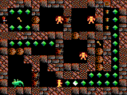 Thumbnail for a map of Part II: The Silver Dagger Level 14 for the PC game Paganitzu.