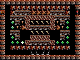 Thumbnail for a map of Part II: The Silver Dagger Level 16 for the PC game Paganitzu.
