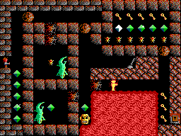 Thumbnail for a map of Part II: The Silver Dagger Level 17 for the PC game Paganitzu.