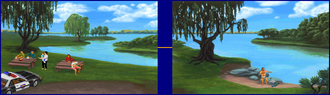 Thumbnail for a map of Aspen Falls for the PC game Police Quest III: The Kindred.
