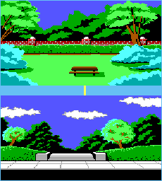 Thumbnail for a map of Bert's Park for the PC game Police Quest: In Pursuit Of The Death Angel.