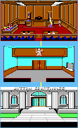 Thumbnail for a map of Courthouse for the PC game Police Quest: In Pursuit Of The Death Angel.