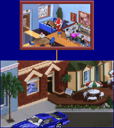 Thumbnail for a map of The Blue Room for the PC game Police Quest: In Pursuit Of The Death Angel - VGA.
