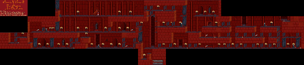 Thumbnail for a map of Level 10 for the PC game Prince Of Persia 2: The Shadow And The Flame.