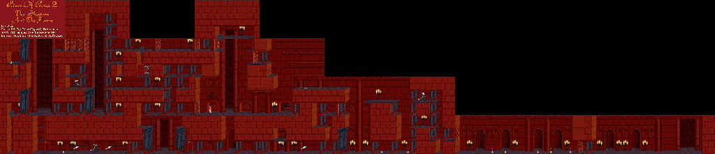 Thumbnail for a map of Level 12 for the PC game Prince Of Persia 2: The Shadow And The Flame.