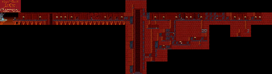 Thumbnail for a map of Level 13 for the PC game Prince Of Persia 2: The Shadow And The Flame.