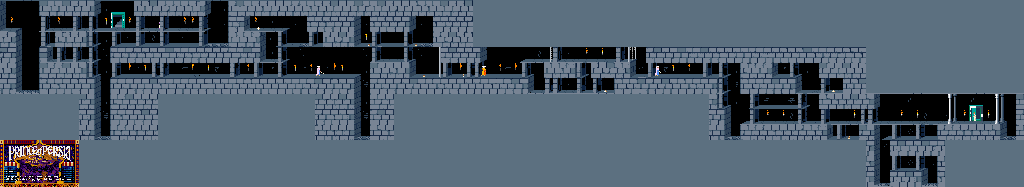 Thumbnail for a map of Level 02 for the PC game Prince Of Persia.