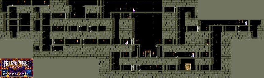 Thumbnail for a map of Level 09 for the PC game Prince Of Persia.