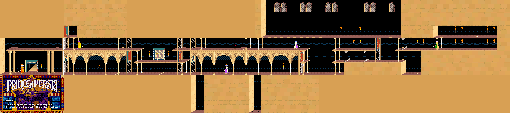Thumbnail for a map of Level 10 for the PC game Prince Of Persia.