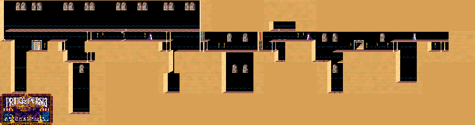 Thumbnail for a map of Level 11 for the PC game Prince Of Persia.