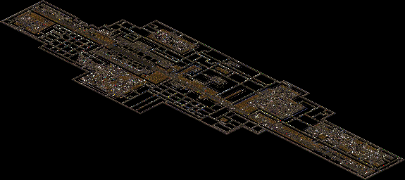 Thumbnail for a map of Level 1: Downtown Core (Isometric) for the PC game Quarantine.