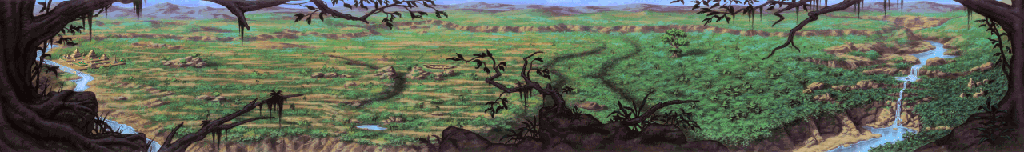 Thumbnail for a map of Fricana for the PC game Quest For Glory III: Wages Of War.