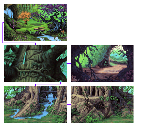 Thumbnail for a map of Giant Tree Of Life for the PC game Quest For Glory III: Wages Of War.