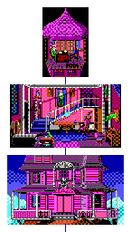 Thumbnail for a map of Tower Of Erasmus for the PC game Quest For Glory: So You Want To Be A Hero.