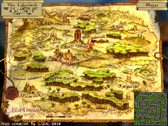 Thumbnail for a map of 04: The Labyrinth (Mini-Map) for the PC game Rage Of Mages.