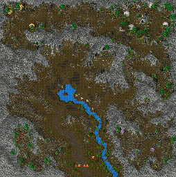 Thumbnail for a map of 25: Dragon's Tooth for the PC game Rage Of Mages.