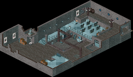 Thumbnail for a map of Brundle Island Teleportation Center - Inside for the PC game Relentless: Twinsen's Adventure.