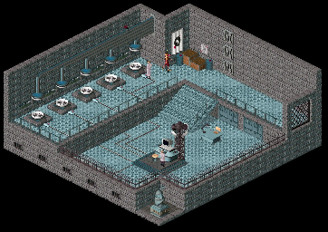 Thumbnail for a map of Brundle Island Teleportation Center - Inside - Telepods for the PC game Relentless: Twinsen's Adventure.