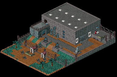 Thumbnail for a map of Brundle Island Teleportation Center - Outside for the PC game Relentless: Twinsen's Adventure.