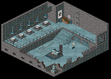 Thumbnail for a map of Brundle Island Teleportation Center - Telepods (After Alarm) for the PC game Relentless: Twinsen's Adventure.